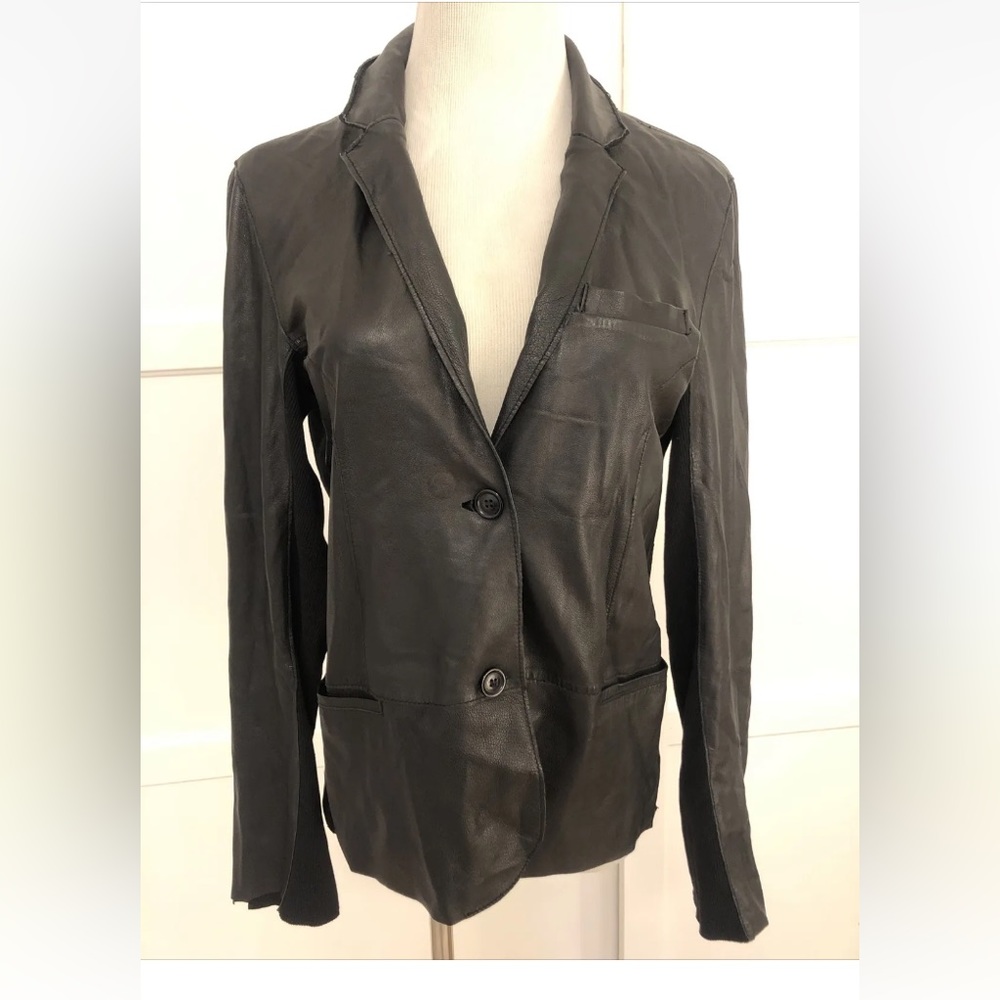 JKT nyc very soft lamb leather jacket women’s size small MK